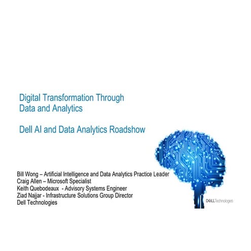 Dell Digital Transformation Through AI and  Data Analytics Webinar