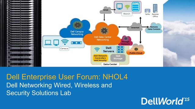 Dell Networking Wired, Wireless and Security Solutions Lab