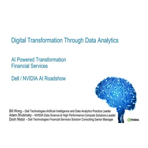 Dell NVIDIA AI Powered Transformation in Financial Services Webinar