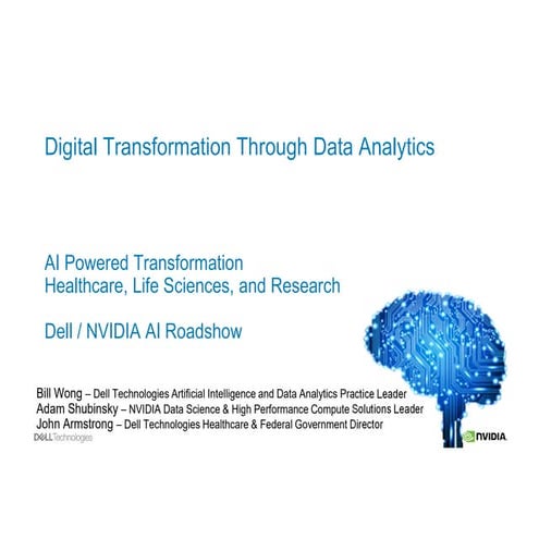 Dell NVIDIA AI Powered Transformation in Healthcare and Life Sciences Webinar