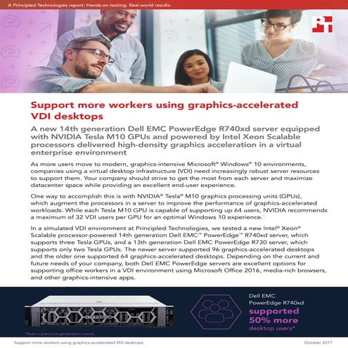 Support more workers using graphics-accelerated VDI desktops