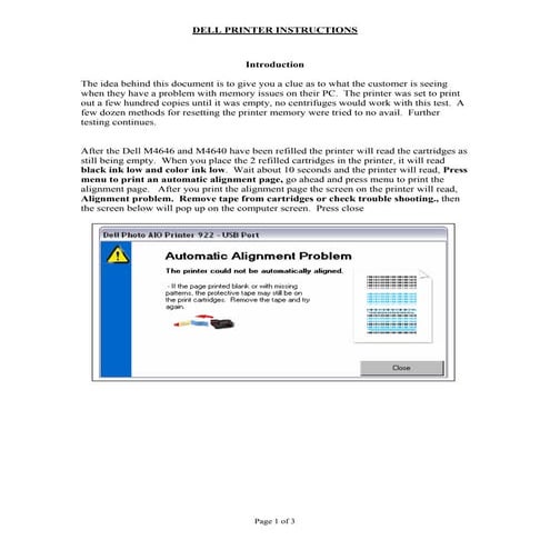 Dell printer instructions