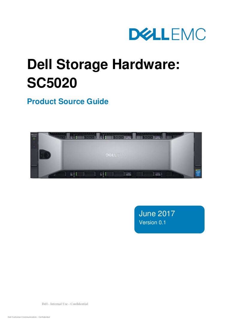Dell storage sc5020_Guia de Producto