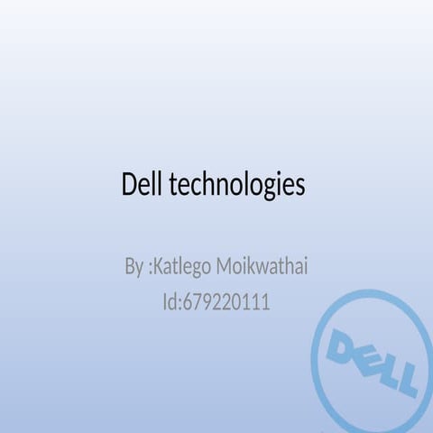 Dell technologies.pptxnxhxdddddddddjjjkk | PPTX