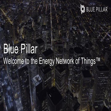 Blue Pillar Dell World 2016 Energy IoT presentation