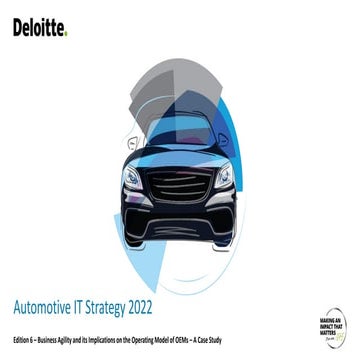 Automotive IT Strategy 2022