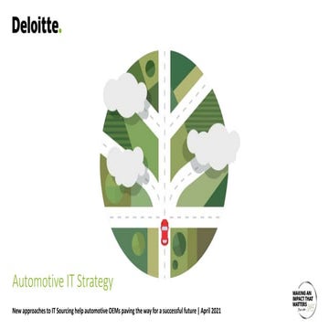 Automotive IT Strategy: IT Sourcing