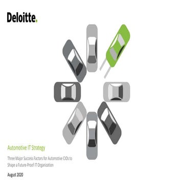 Deloitte Automotive IT Strategy Teaser Slides