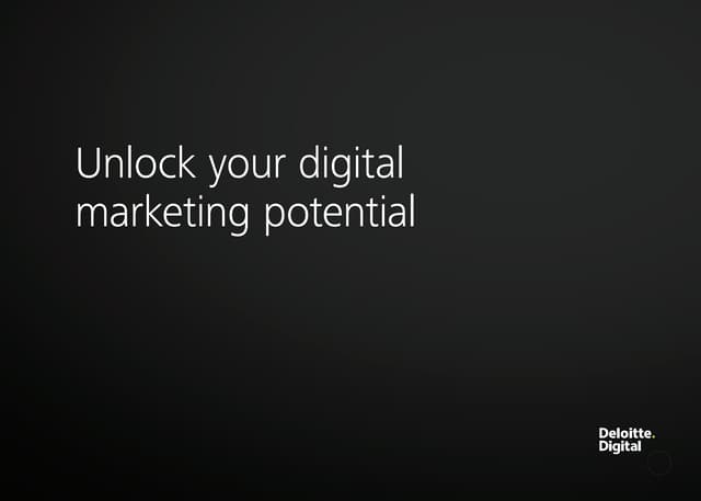 Deloitte digital marketing