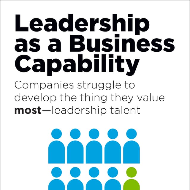 Leadership as a business capability