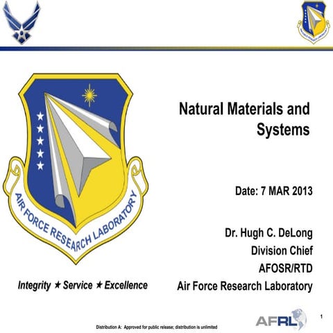 DeLong - Natural Materials and Systems - Spring Review 2013