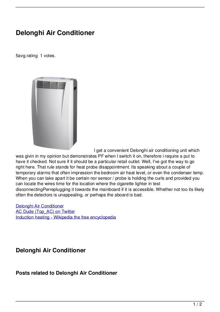 Delonghi Air Conditioner
