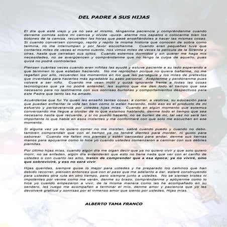 Del Padre a sus Hijas