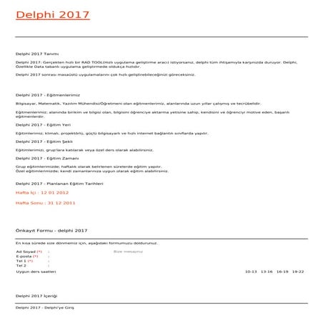 Delphi 2017 | PDF