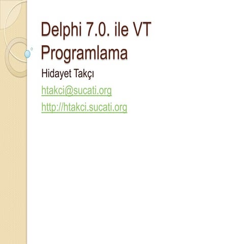 Delphi 7 | PPT