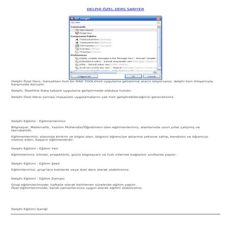 Delphi̇ özel ders sariyer