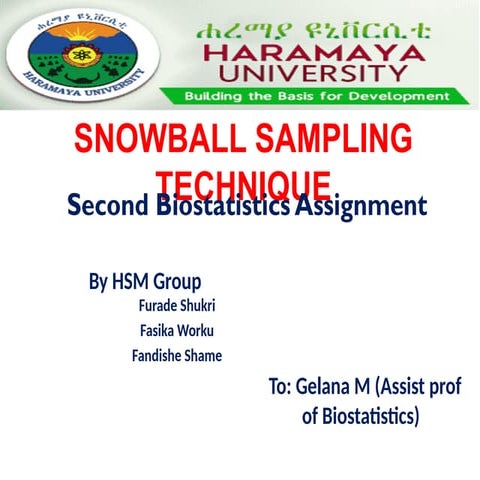 What is snowball sampling describe in detail? | PDF