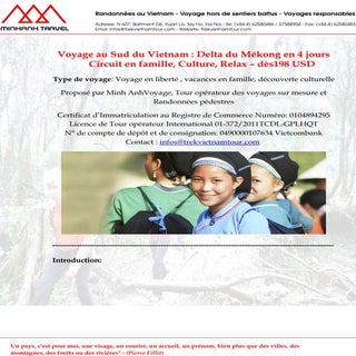 Delta du mékong en 4 jours circuit ...