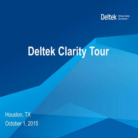 Deltek Clarity A&E Industry Study - Houston, TX
