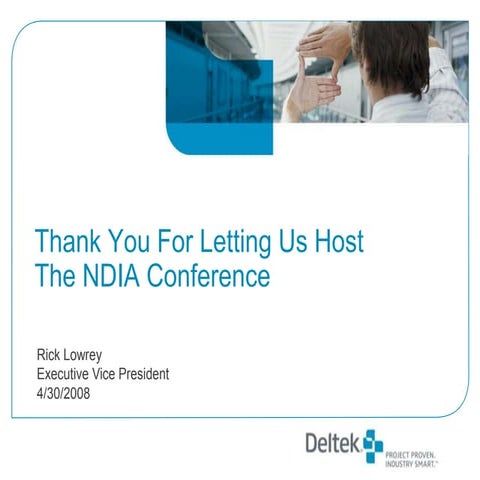 Deltek Overview For NDIA V3.01 Ckb