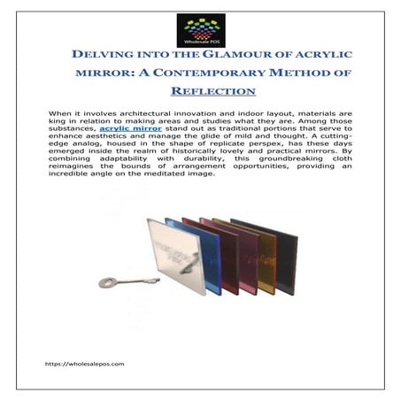 How is Perspex Sheet Useful in Interior Design.pdf