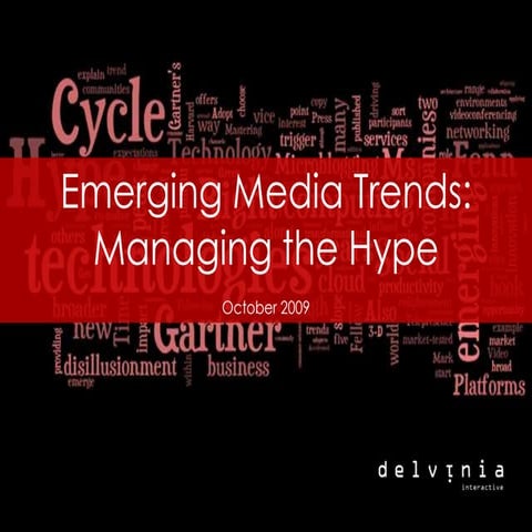 Delvinia Interactive Emerging Media: Managing The Hype