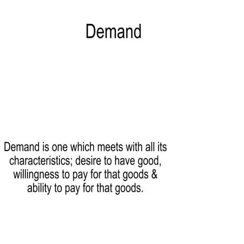Demand