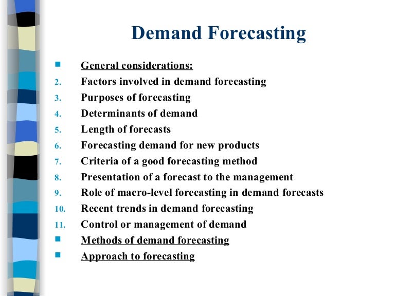 Demand Forecasting Me