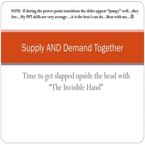 Supply and Demand Together. Shift of Demand Curve