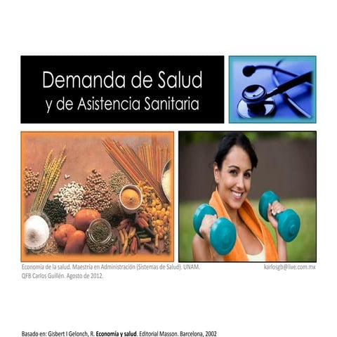 Demanda de Salud y de Asistencia Sanitaria | PDF