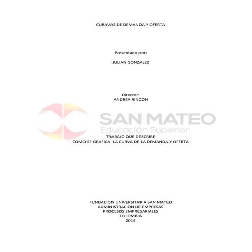 GRAFICA DE LA DEMANDA Y OFERTA