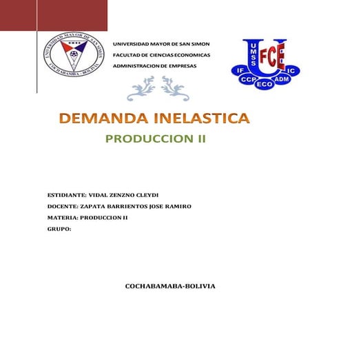 Demanda inelastica