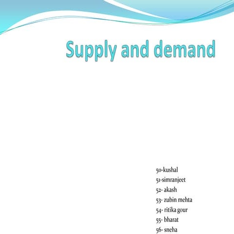 Demand and supply by kushal devda