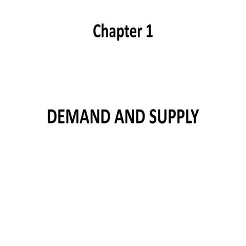 Demand and supply | PPTX