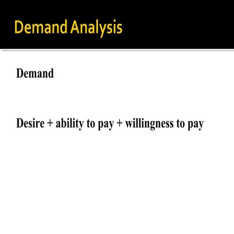 Demand and supply concept