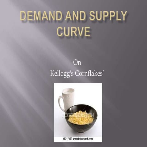 Demand and supply curve