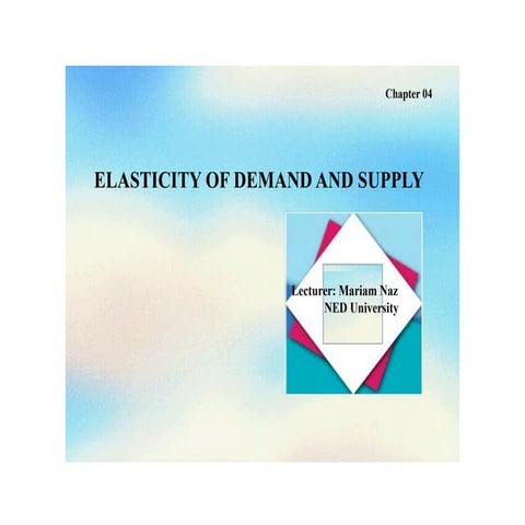 Demand and Supply Elasticities-NED-Spring(2025).pptx