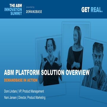 Demandbase Solution Overview: ABM Platform