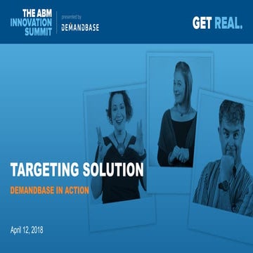 Demandbase Solution Overview: Targeting Solution