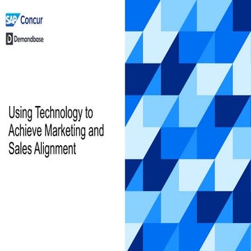 SAP Concur Customer Story: How Leveraging ABM & Demandbase Improved Efficienc...