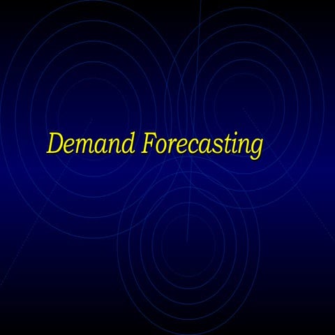Demand Forecasting