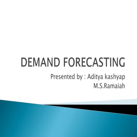 Demand forecasting