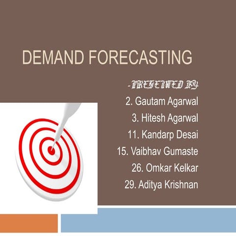 Demand forecasting