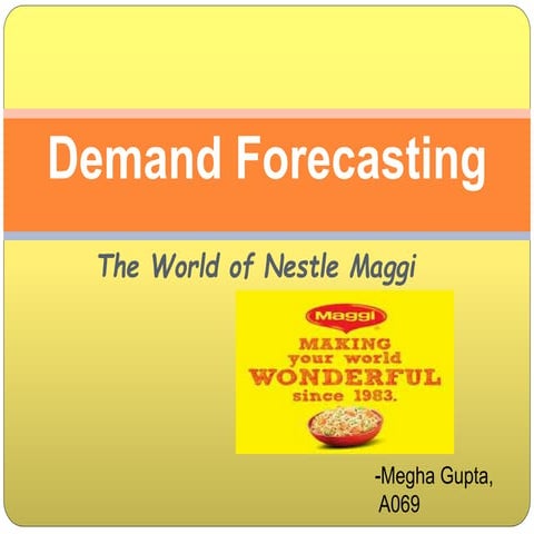 Demand forecasting