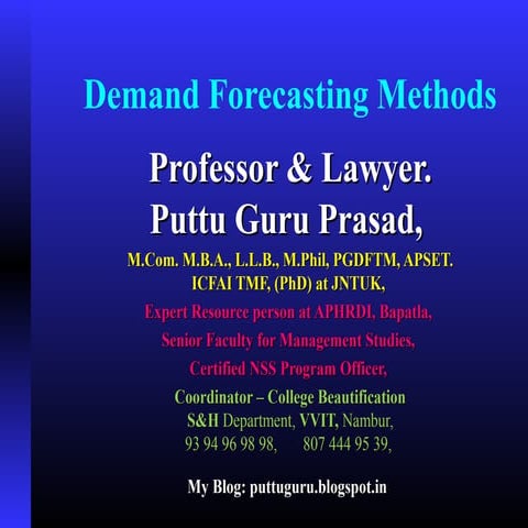 Demand forecasting methods2 gp