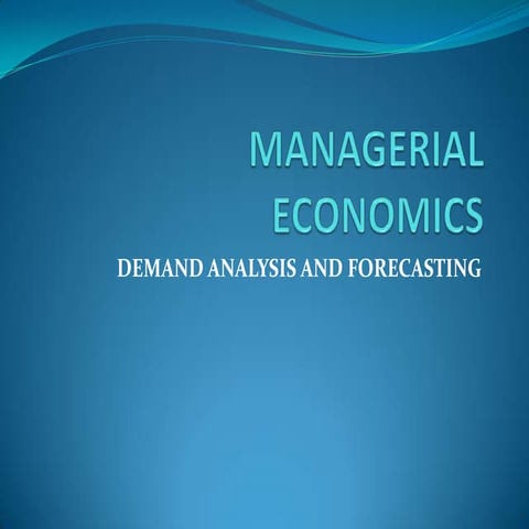 Demand forecasting ppt