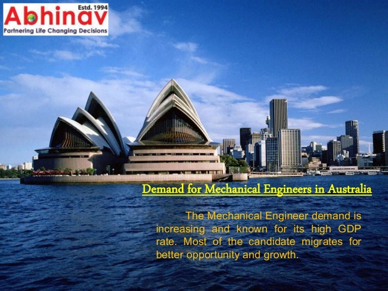 Demand for mechanical engineers in australia