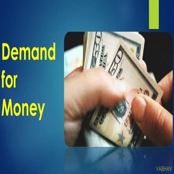 Demand for Money and Supply For Money Complete