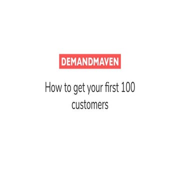 Asia Orangio - How to acquire your first 100 customers