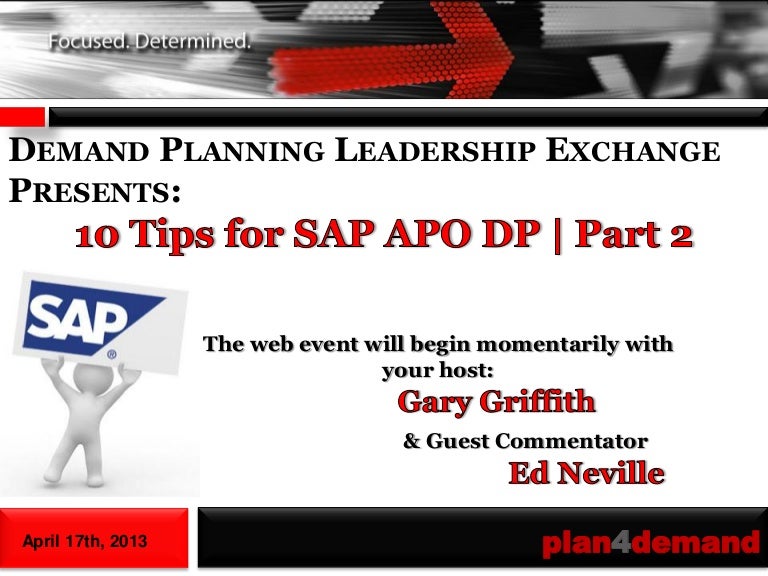 Demand Planning Leadership Exchange 10 Tips For SAP APO DP Part 2